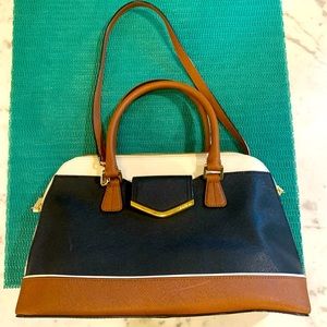 Calvin Klein Saffiano Leather Satchel